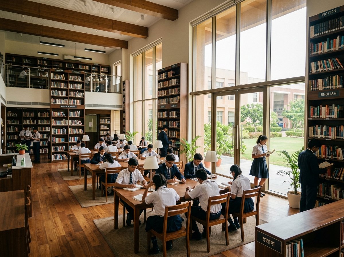 Spacious School Library and Reading Hall